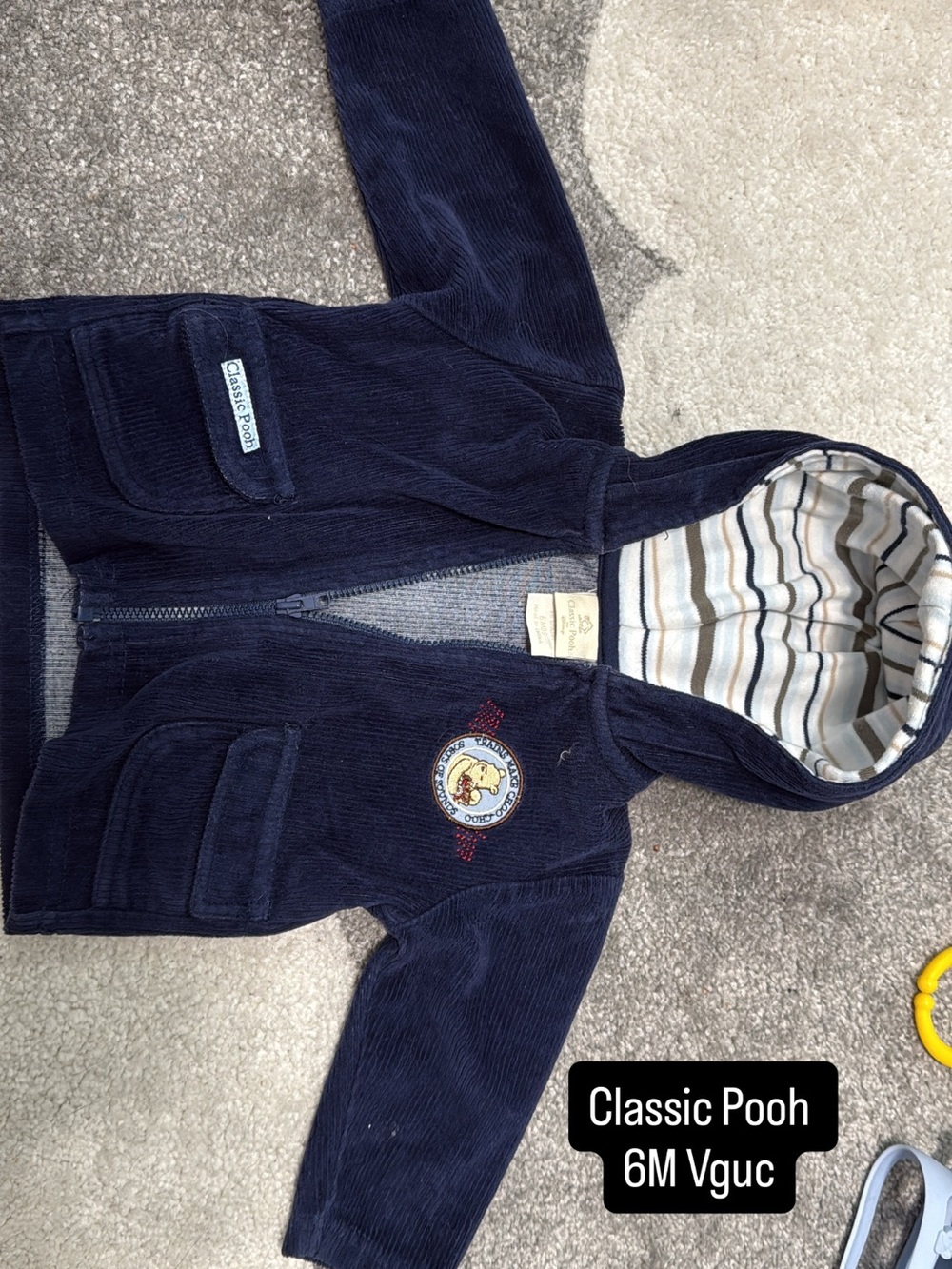Classic Pooh Hooded Baby Jacket - 6M